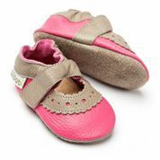 Sandale pink mit grauem Rand